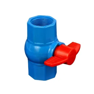 PVC octagonal ball valve blue body for Bangladesh marketing