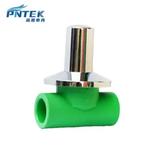 PNTEK Durable PPR Green Concealed Valve PPR Pipe Fitting Hidden Control Valve for Plumbing & Water Supply