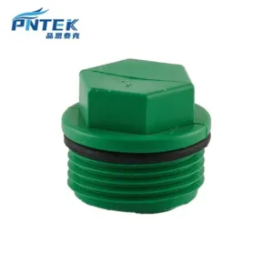 PNTEK PPR Plug with Rubber Seal Green O-Ring 1/2′ 3/4′ 1′