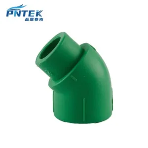 PNTEK Green PPR 45° Nipple Elbow Bushing 20mm 25mm 32mm Socket ppr pipe fitting Angled Plumbing Connector