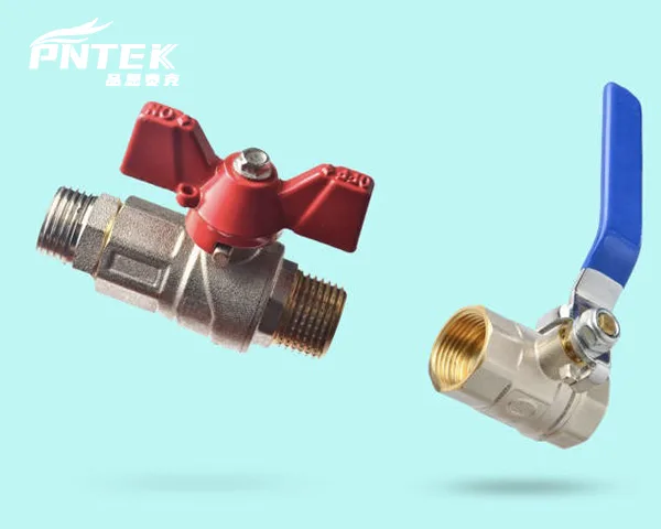 Comparing Different Types of Ball Valves A lineup of different ball valves: PVC, brass, and stainless steel