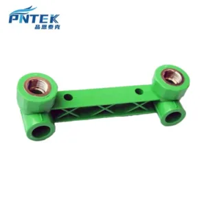 PNTEK Wholesale PPR Double Female Elbow Copper Stainless Insert PPR Pipe Fitting for Plumbing