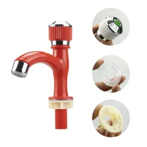 Long Spout Faucet Kitchen Faucet Plastic Taps Faucet Red Water Tap