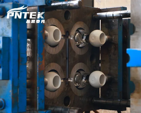 Exploded View of a Ball Valve's Components A diagram showing the exploded view of a ball valve with all its components labeled