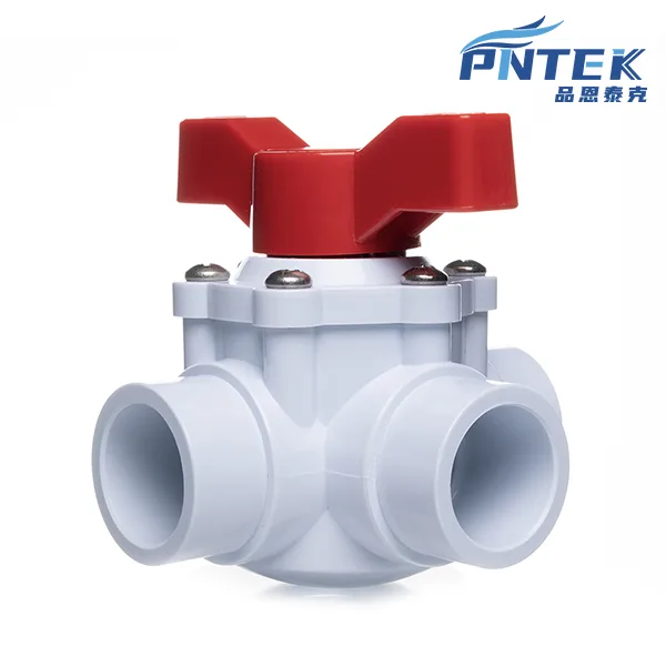 L-Port vs T-Port Flow Paths A clear diagram showing the different flow paths for an L-port and a T-port 3-way valve