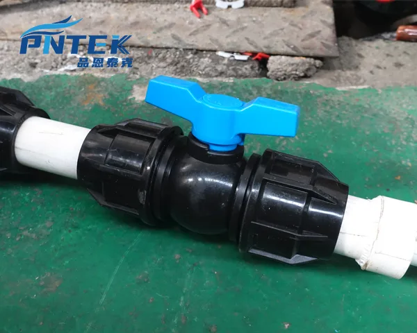 Pntek Exclusive Design PP Compression Ball Valve A high-quality image of the Pntek exclusive design PP Compression Ball Valve