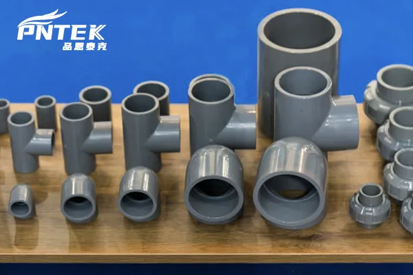 Disadvantages of uPVC Pipes A cracked uPVC pipe with a large warning symbol for sun and ice