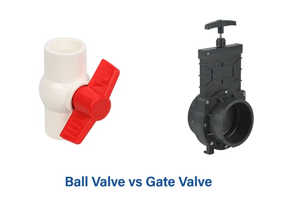 Ball Valve vs Gate Valve Perbandingan visual antara mekanisme internal ball valve dan gate valve