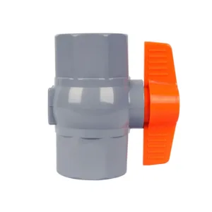 PVC octagonal ball valve yellow handle for Vietnam marketing