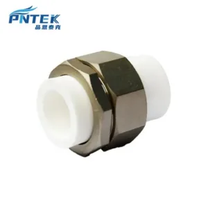 PNTEK PPR White Double Union Socket PPR Pipe Fitting Secure Joint for Plumbing Systems