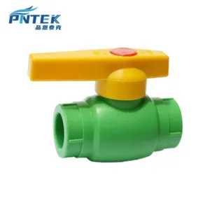 PNTEK PPR Brass Ball Valve Green Color Socket DIN 20 25 32 40 50 63 mm