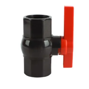 PVC octagonal ball valve black body Middle east