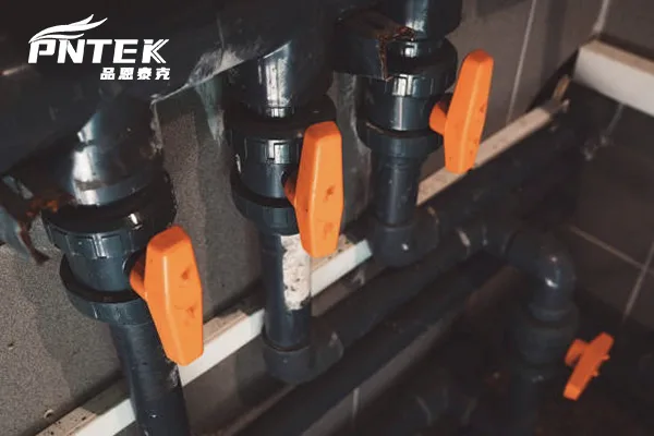 Critical Wear Parts of a PVC Ball Valve A close-up of the internal EPDM O-rings and PTFE seats of a Pntek valve