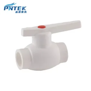 PNTEK PPR White Brass Ball valve with Full Hole Steel Ball Valve