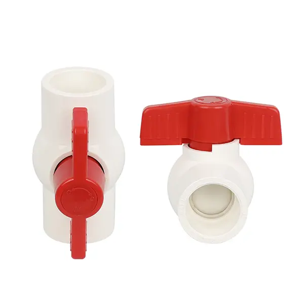 Pntek pvc ball valve 1/2 high qualitywater hose PVC plastic mini ball valve male pvc ball valve - Image 5