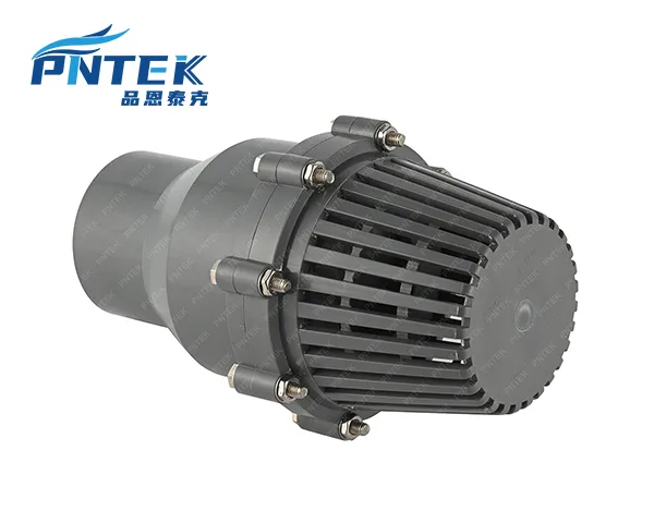 Application of a PVC foot valve in a pump system A diagram showing a pump system with the foot valve submerged at the bottom of a well