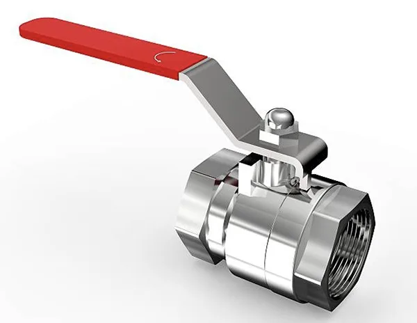 Class 3000 Industrial Ball Valve A heavy, industrial Class 3000 forged steel valve in an oil refinery setting