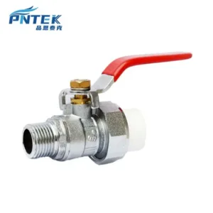 PNTEK PPR Male Brass Ball Valve Male Threaded Connection 20×1/2M 25×3/4M 32×1”