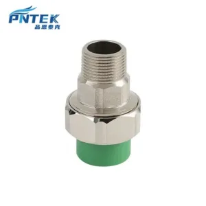 PNTEK Durable PPR Green Male Union Brass Insert Thread  for Plumbing