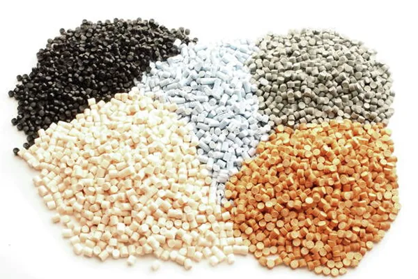 Different Types of PVC Plastic Material Samples of different colored PVC materials, showing standard white PVC and light gray or tan C-PVC