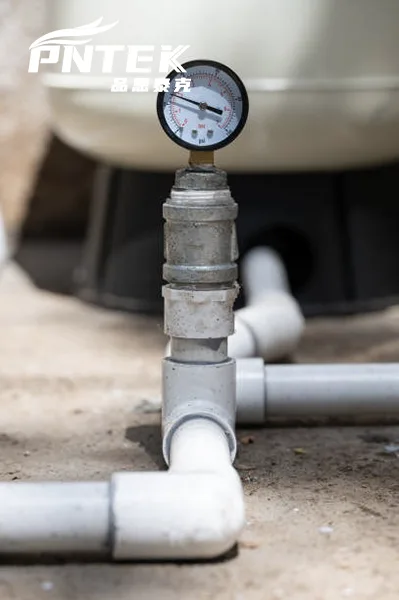 Pressure Testing PVC Pipe Safely A hydrostatic pressure test being conducted on a new PVC water main